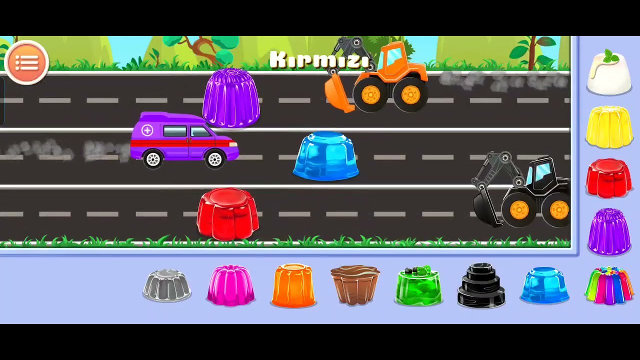 Taşıtlar Oyunu ile Renkleri Tanıyalım |  Okul Öncesi Eğitici Eğlenceli Renkler Videosu 