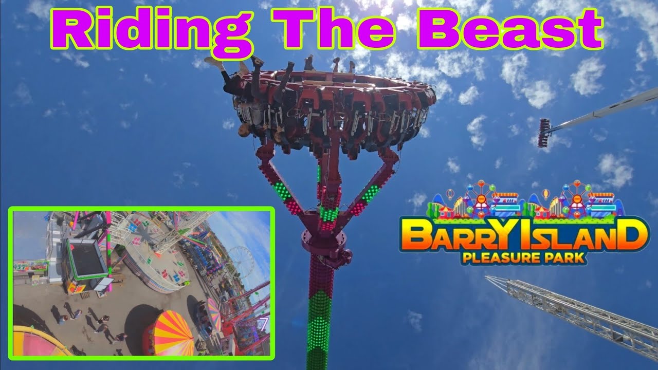 Barry Beach Rides Riding The Beast At Barry Island Pleasure Park 18 August 2024 - YouTube
