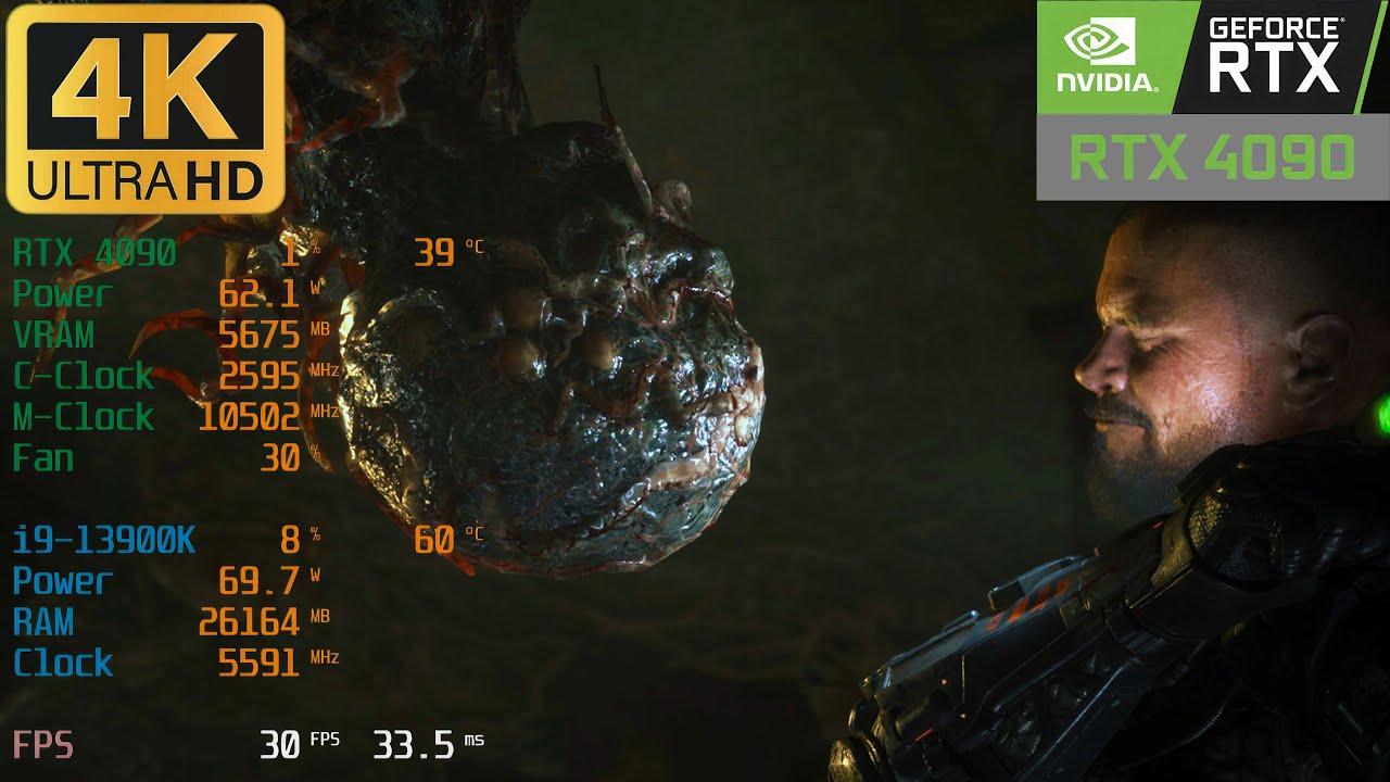 The Callisto Protocol Benchmark | RTX 4090 4K Max Graphics Settings, No Upscaling
