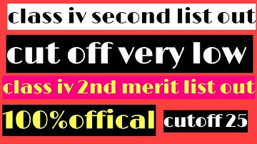 jkssb class iv second list out/100% official/cutoff 25/ list for documents verification class iv