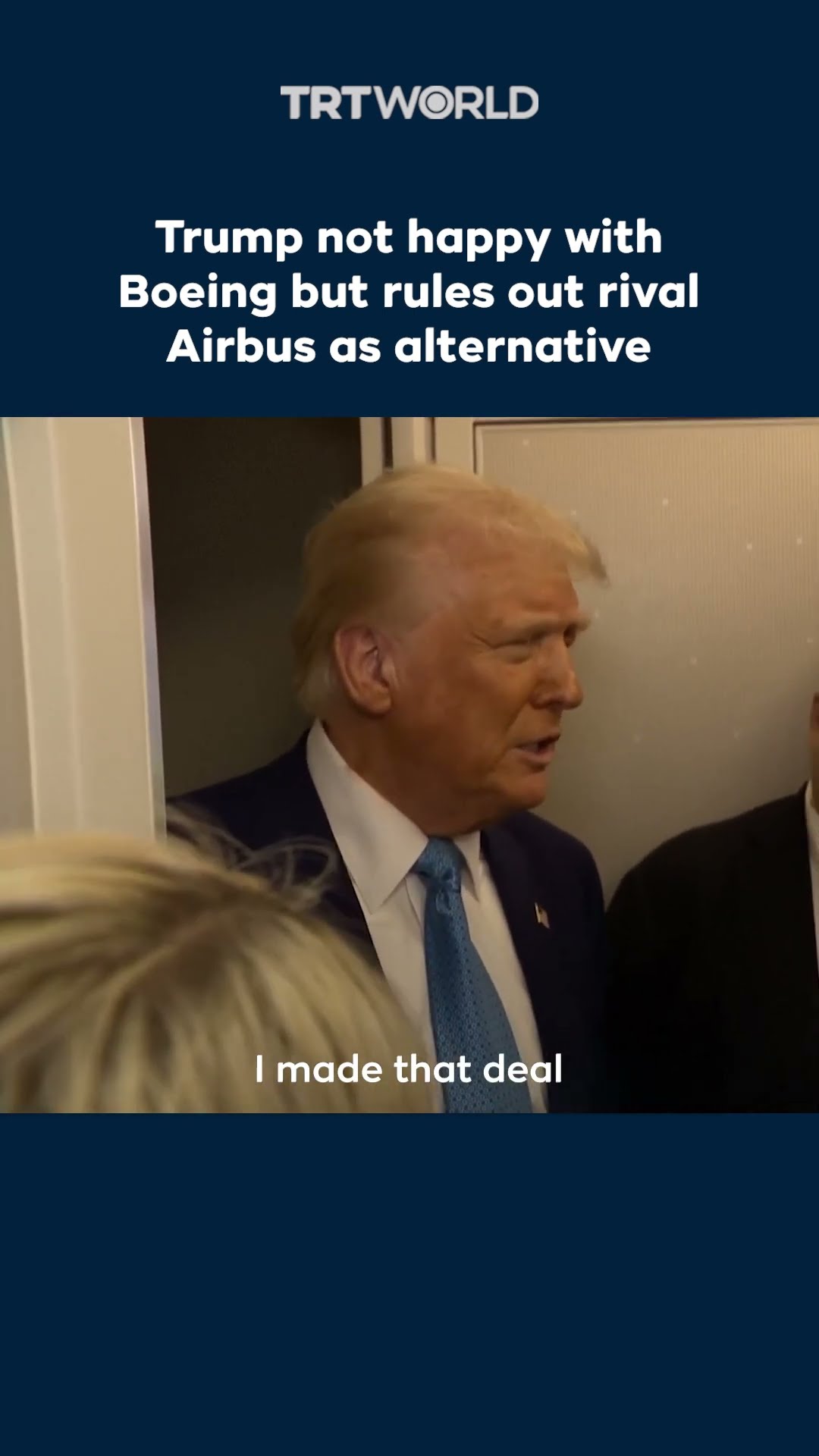 Trump not happy with Boeing but rules out rival Airbus as alternative