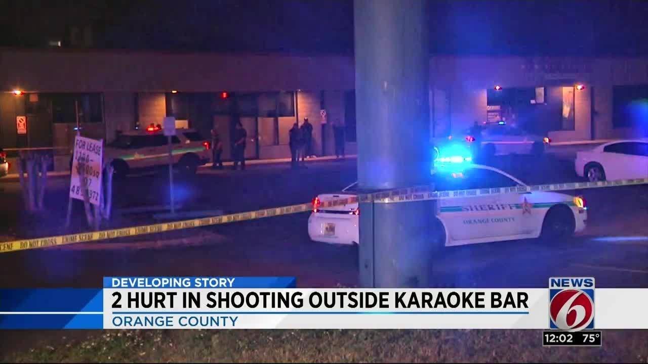 2 hurt in shooting outside karaoke bar - YouTube