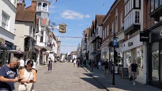 🇬🇧 Guildford, Surrey | walking Tour - She said I shouldn't film this..