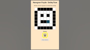 Reveal the Smiley Face! | Nanogram Puzzle Challenge #nanogram #10secondchallenge #shorts