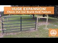 HUGE EXPANSION!   Check Out Our New 3 Acre Pasture