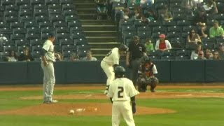 Akron's Linton steals second base
