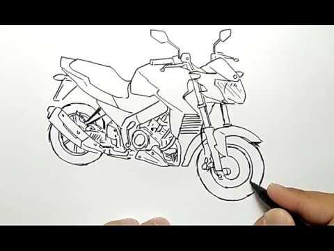 cara menggambar motor  vixion  yamaha dengan mudah YouTube