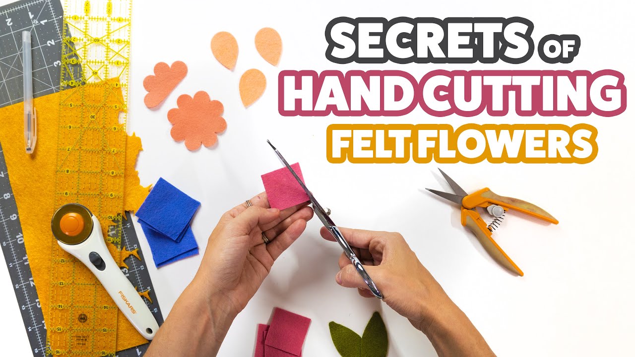 How to make soft felt flowers using your sewing machine! :) – oh