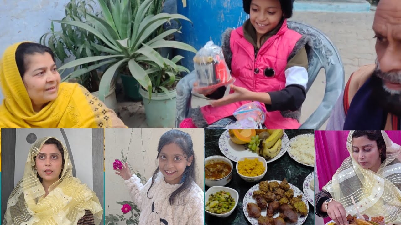 Kafi cheeze khane me Banayi 😋Dastar khan Dikhaya 