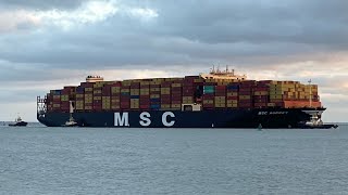 MASSIVE Ship arriving at UK’S biggest container port Felixstowe