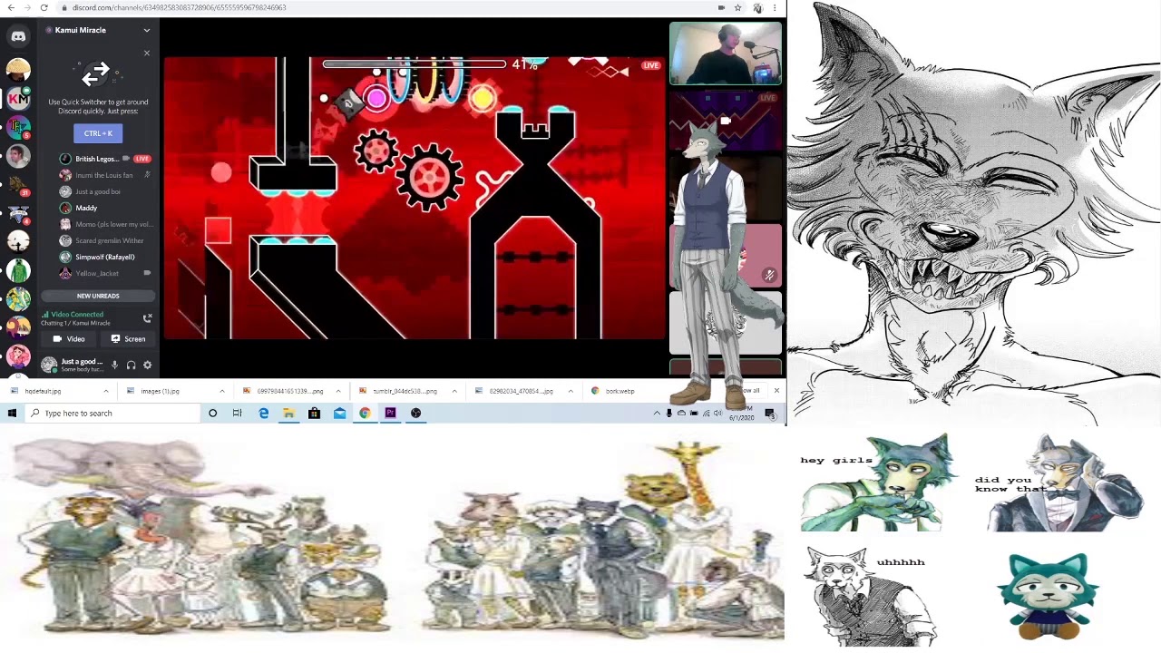 beastars [Kamui Miracles discord] Talking and meming out in voice chat ...