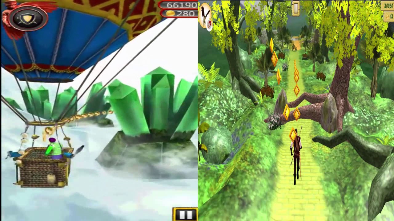 Running Lost Magic Temple vs Run away from temple lost jungle