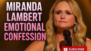 Miranda Lambert Breaks Down In Tears — Her Emotional Confession Leaves Fans Speechless 😭💔