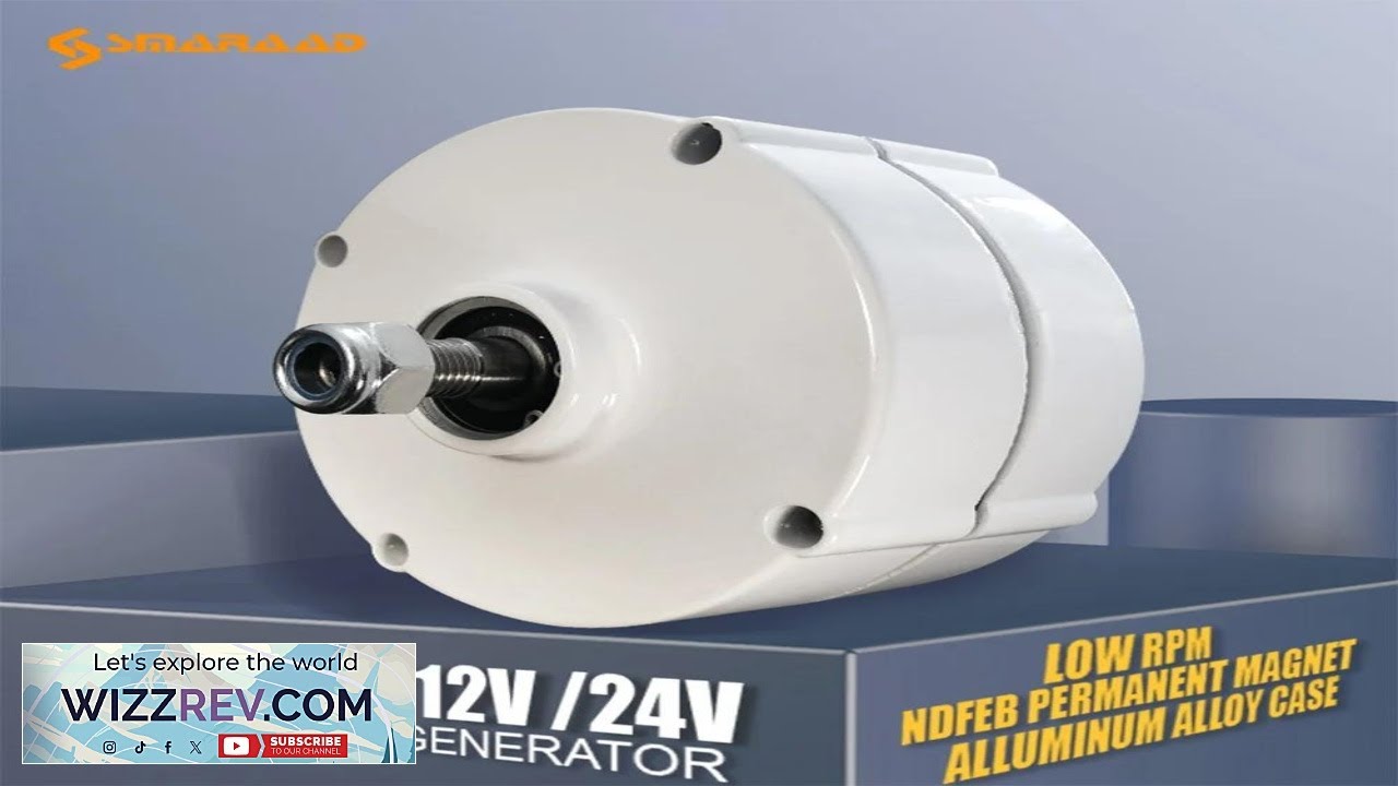 Low Speed 100W 200W 12V 24V Gearless Permanent Magnet Generator For Wind