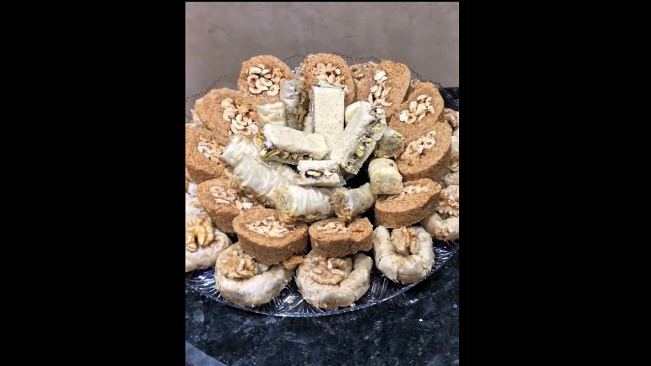 اهم انواع الكنافة و الحلويات الشرقية  الكنافة البورمة و البلورية