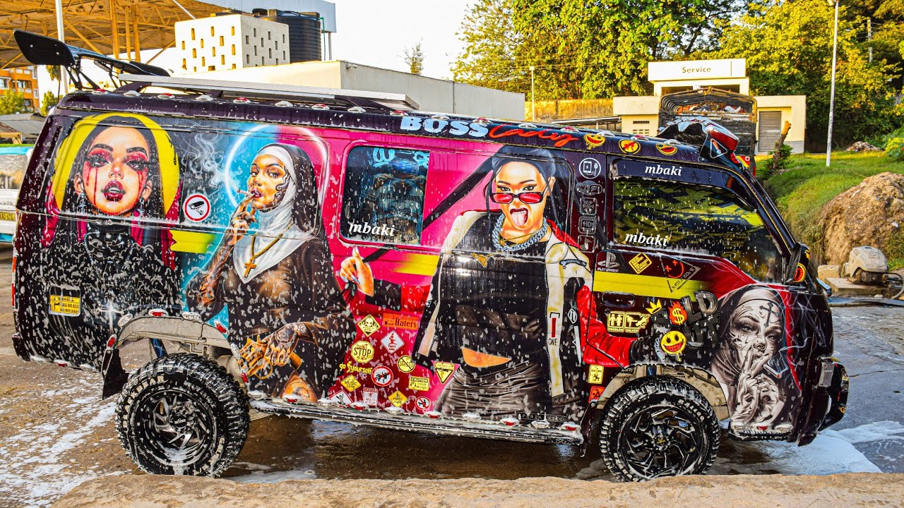 MOMBASA'S HERLIFA, THE FIRST MOMBASA MATATU WITH BUCKET SEATS & A SOLAR PANEL. SETTING THE STANDARDS