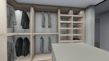 VIRTUAL WALKTHROUGH OF MASTER CLOSET DESIGN