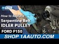 How To Replace Serpentine Belt Idler Pulley 1997-2001 Ford F150