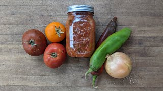 Zesty Salsa (Large Batch Salsa Canning)