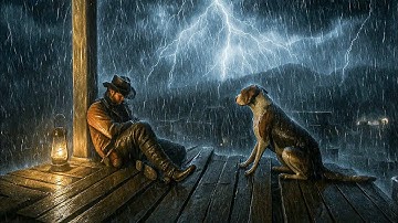 Taking Shelter in a Lonely Watch Tower During Brutal Thunderstorm | RDR2 ASMR