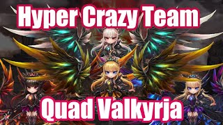 Hyper Crazy Team Quad Valkyrja Debutsummoners War Rta