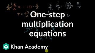 How to solve equations of the form x/a = b | Linear equations | Algebra I | Khan Academy