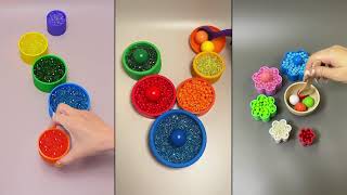 Satisfying Beautiful Beads, Colorful Balls, Haba Slope, Xylophone,  Falling Beads Reverse Video ◀️ screenshot 3