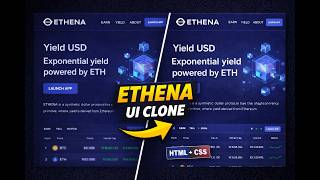 I Rebuilt the Ethena Crypto Landing Page UI Using Only HTML & CSS