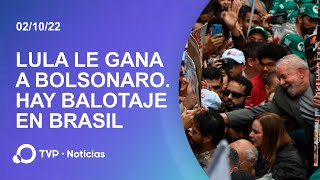 Elecciones en Brasil: Lula le ganó a Bolsonaro. Habrá balotaje