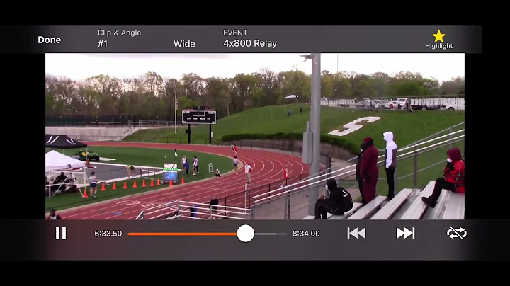 Corey Seibert Invitational 4x800m anchor leg