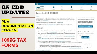 CA EDD Update - Tax Forms PUA Documents Overpayment Notices Unemployment Update
