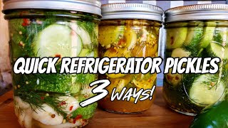 How to Make Pickles at Home | Refrigerator Pickle Recipe | Easy Pickle Recipe
