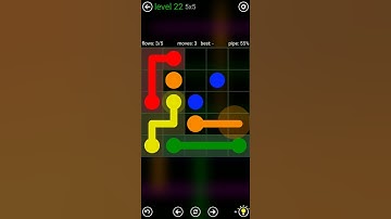 #flow #free #level-22 5*5 #gameplay #shorts