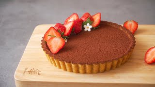 Earl Grey Nama Chocolate Tart | Eggless No-Oven No-Bake