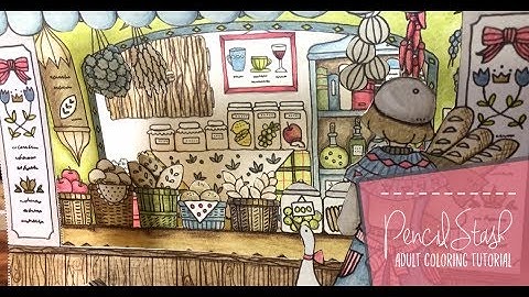 Romantic Country THIRD Tale Diorama! -- Adult Coloring - A PencilStash Tutorial