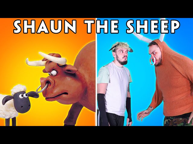 SHAUN THE SHEEP WITH ZERO BUDGET - The Bull | Shaun The Sheep Funny Animated Parody class=