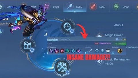 UNLOGIC ZHASK BUILD GAMEPLAY!! INSANE DAMAGE💀/MOBILE LEGENDS