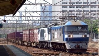 JR貨物 EF210-157 貨物列車 (2088レ EF64-1039 無動回送付) 熱田駅 警笛