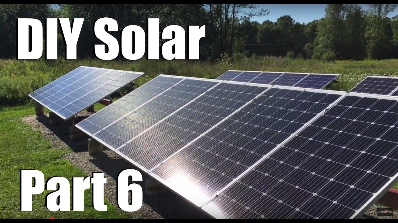 New Diy Ground Mount Solar Installation Ac Grid Tied Part 6 Final New Diy Ground Mount Solar Installation Ac Grid Tied Part 6 Final