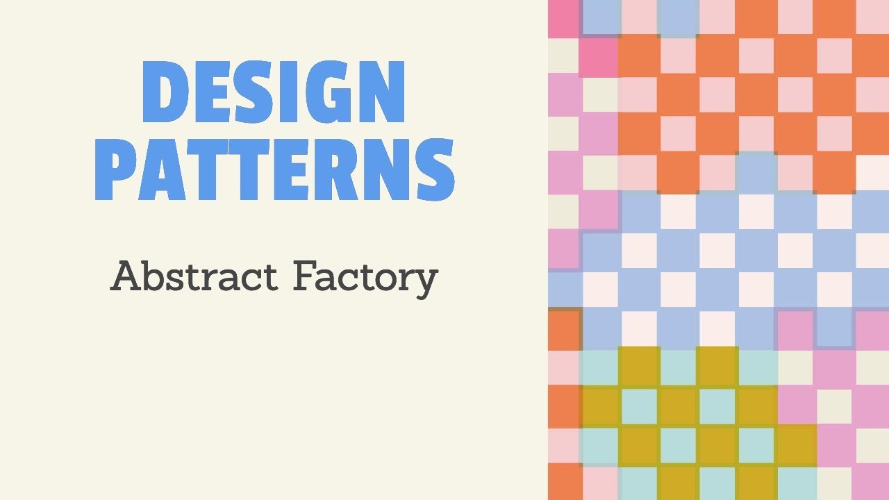 Abstract Factory Pattern (using TypeScript) - YouTube