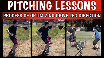 Process of Optimizing Drive Leg Direction + Hip Hinge | Pitching Lessons