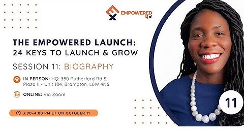 Day 11 - Biography - Empowered 4x Business Fundamentals Daily Training