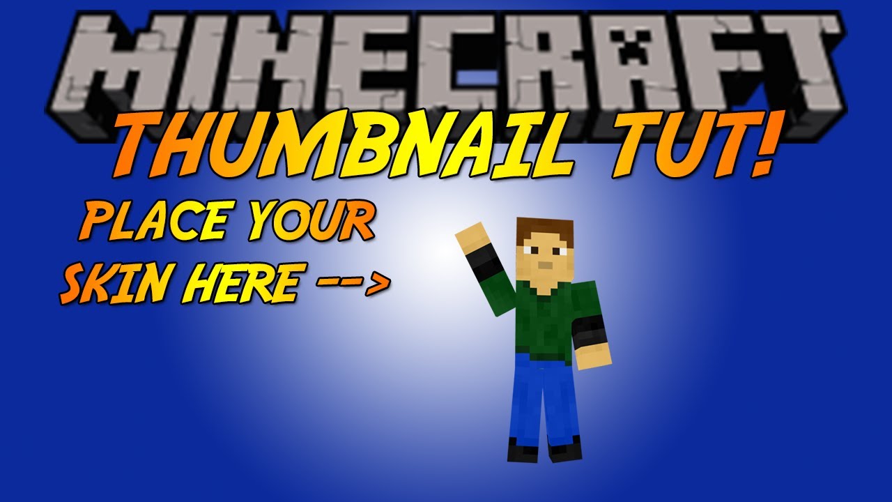 MINECRAFT THUMBNAIL TEMPLATE!!! - YouTube