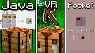Java vs VR vs Bedrock