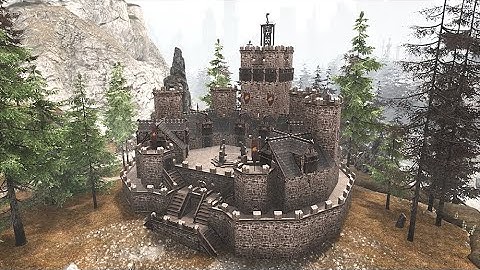 How To Build A Castle [ timelapse ] - Conan Exiles Age of Heroes