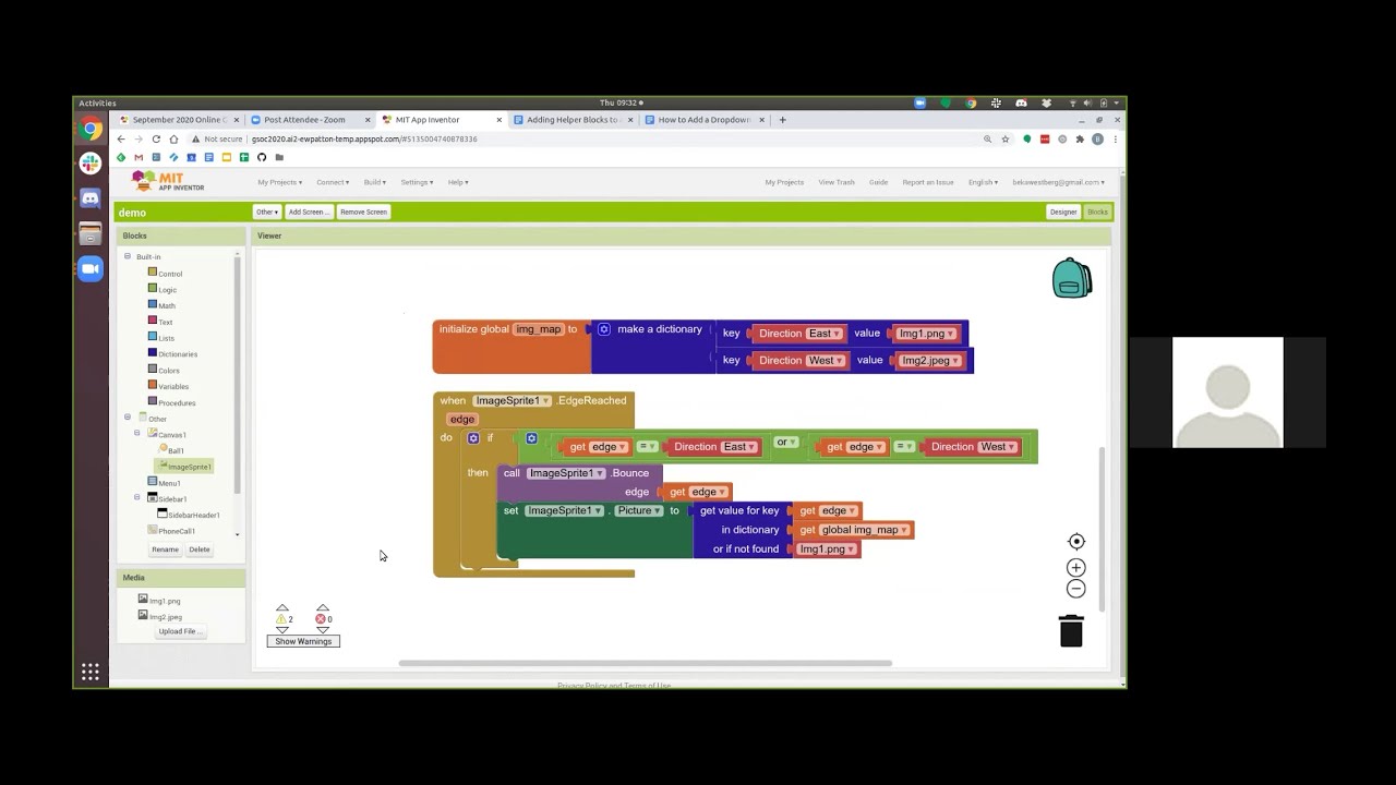 MIT App Inventor Global Developer Meetup 2020-09-10 - YouTube