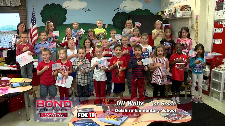 Pledge of Allegiance: Delshire Elementary School -...