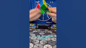 Solving a Pyraminx in 3 seconds at a competition #shorts #cuber #speedcubing