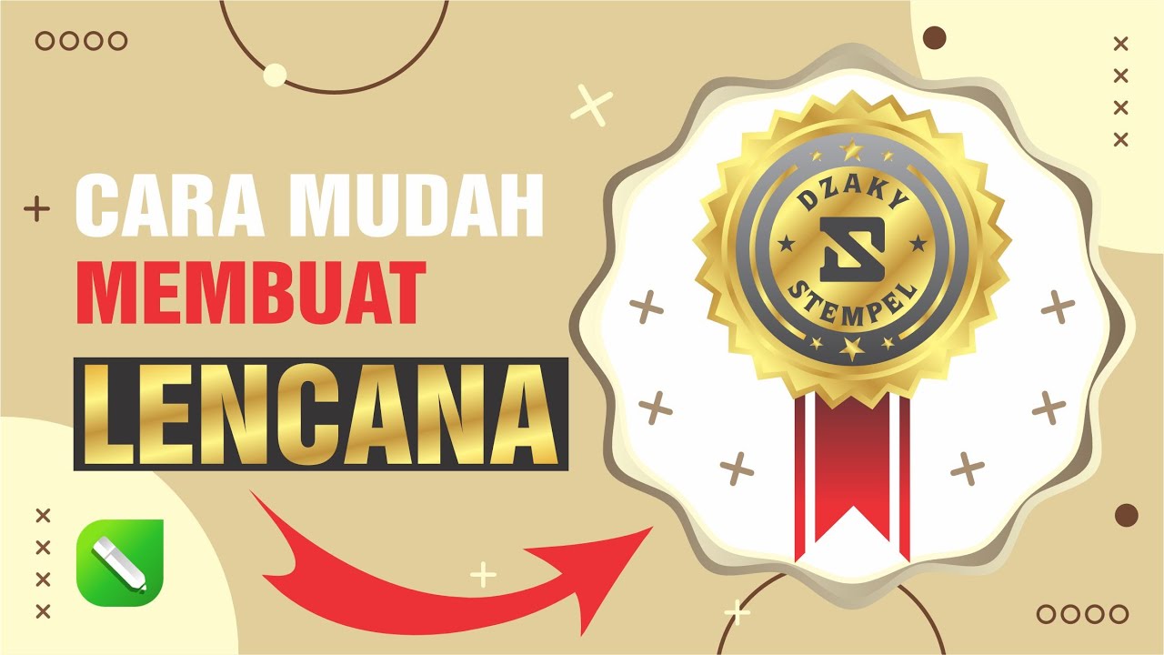 Cara mudah membuat Desain LENCANA di CorelDraw - YouTube