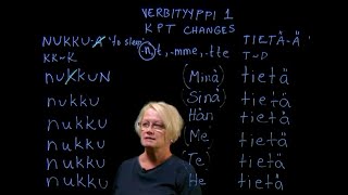 Finnish: Consonant changes in verb type 1